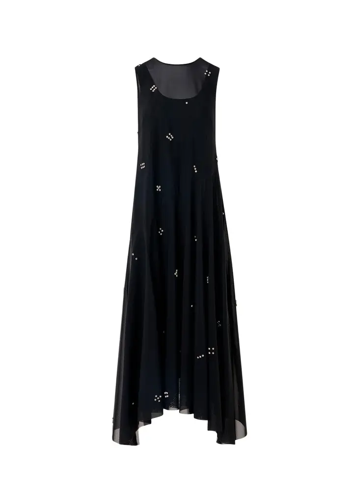 Akris punto Diamond Dice Dot Midi Dress