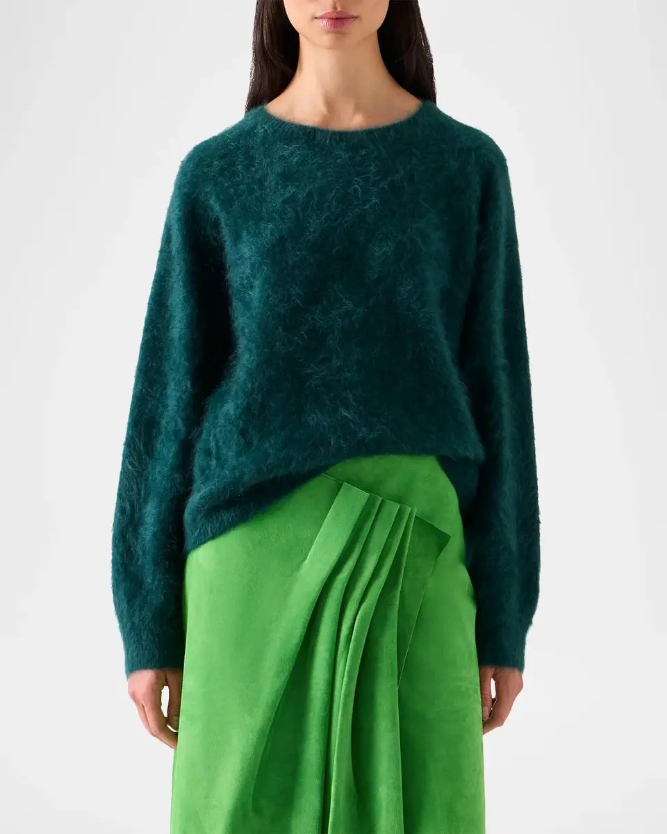 Akris Cloud Cashmere Crewneck Sweater | Thumbnail 4 Akris Cloud Cashmere Crewneck Sweater | Thumbnail 4