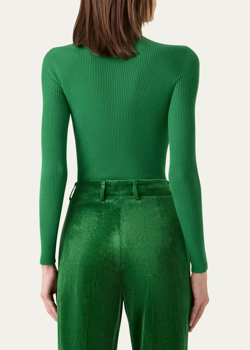 Akris Turtleneck Cashmere-Silk Rib Seamless Sweater | Thumbnail 3 Akris Turtleneck Cashmere-Silk Rib Seamless Sweater | Thumbnail 3
