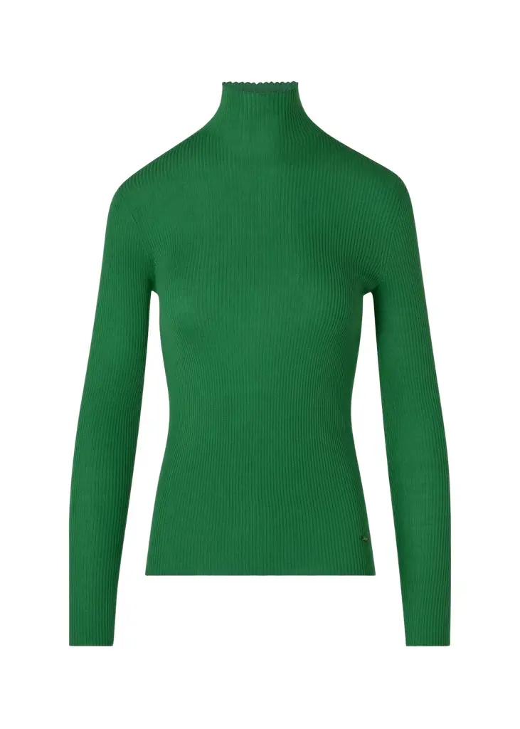 Akris Turtleneck Cashmere-Silk Rib Seamless Sweater