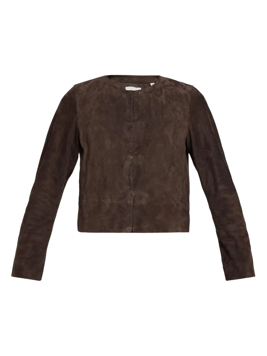 Cropped Suede Jacket Cropped Suede Jacket