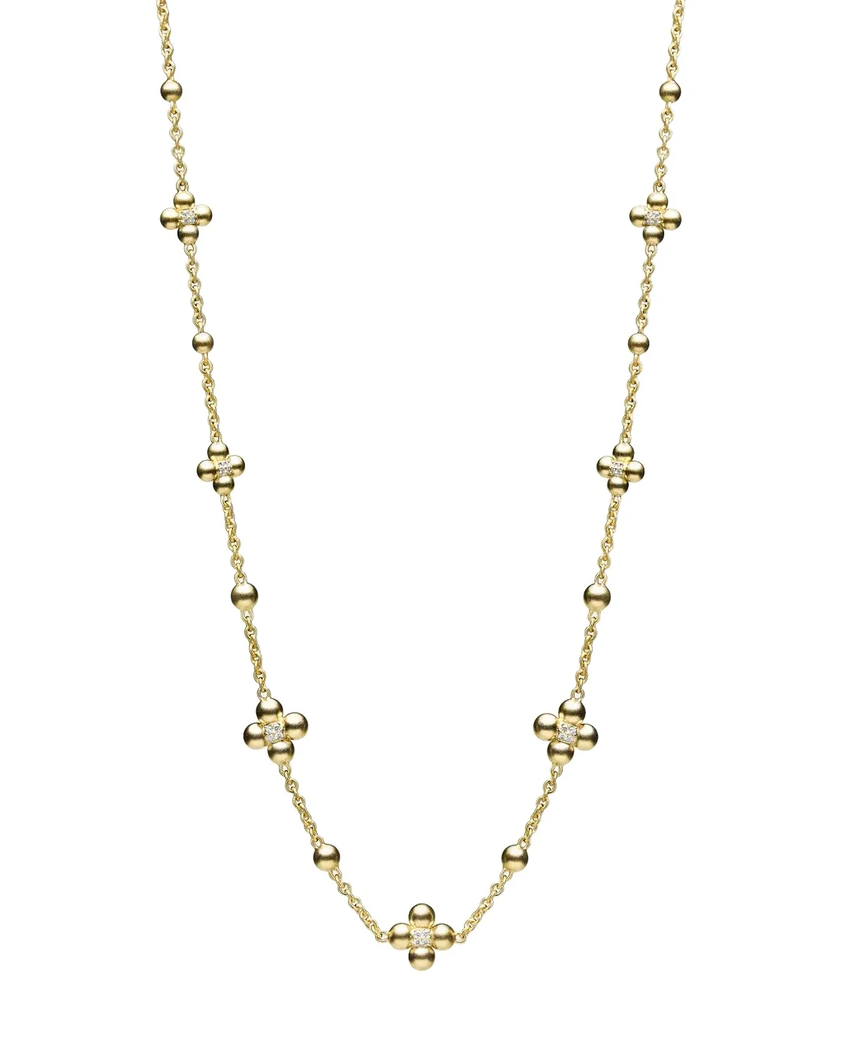 18K Yellow Gold Diamong Sequence Necklace 18K Yellow Gold Diamong Sequence Necklace