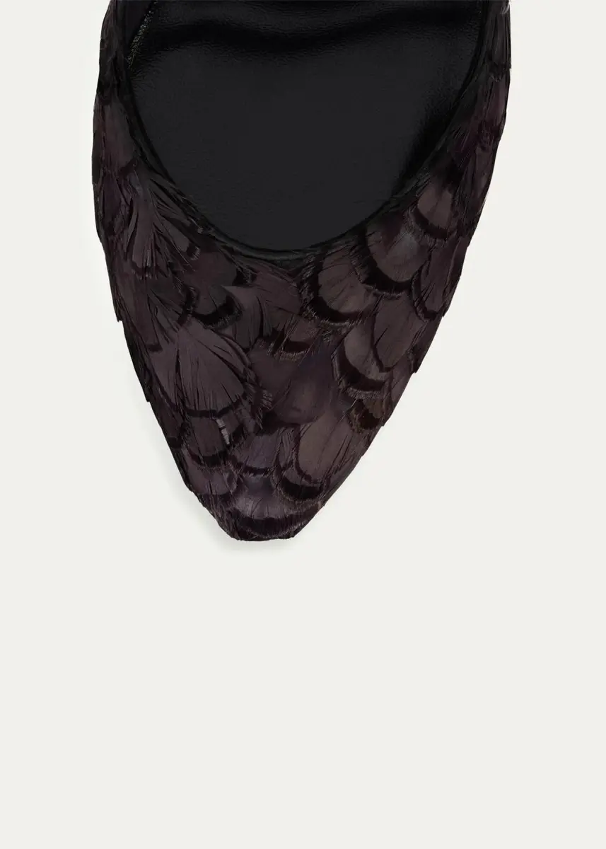 Christian Louboutin 100mm Fanny Silk Feather Pumps | Thumbnail 3 Christian Louboutin 100mm Fanny Silk Feather Pumps | Thumbnail 3