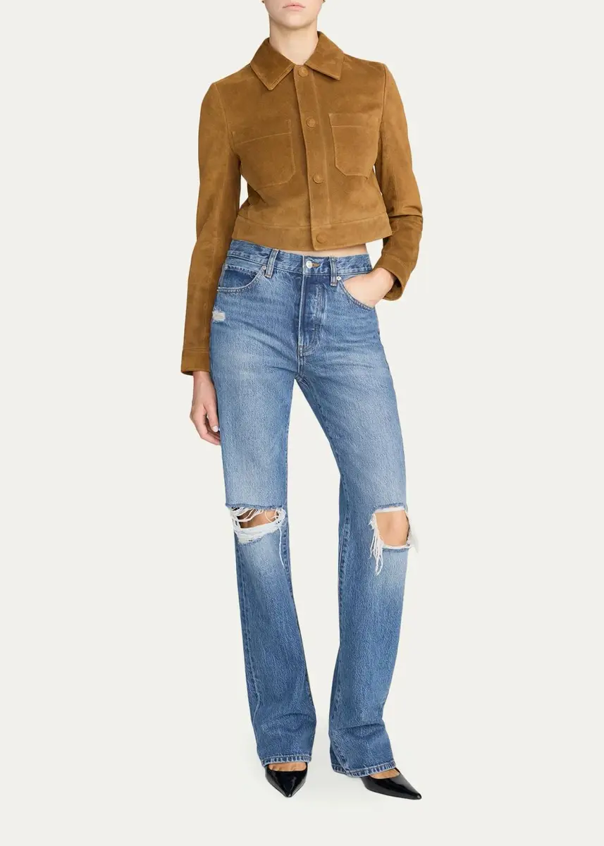 Frame The Suede Small Jacket | Thumbnail 2
