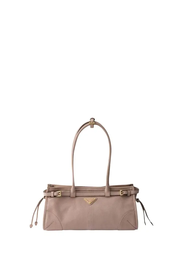 Prada Bonnie Nubuck Leather Shoulder Bag | Image 1 Prada Bonnie Nubuck Leather Shoulder Bag | Image 1