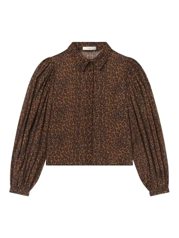 The Silk Prairie Leopard Blouse