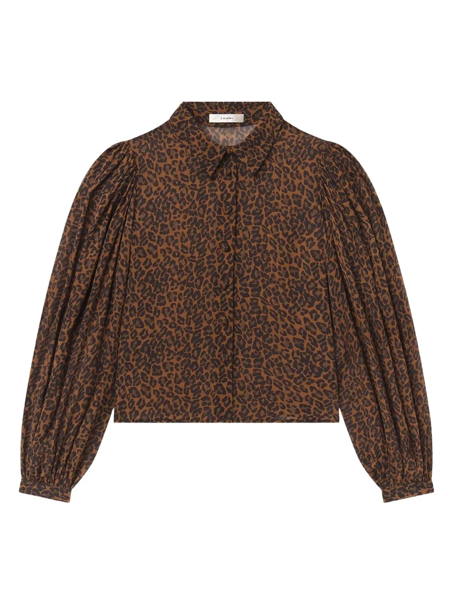 The Silk Prairie Leopard Blouse The Silk Prairie Leopard Blouse