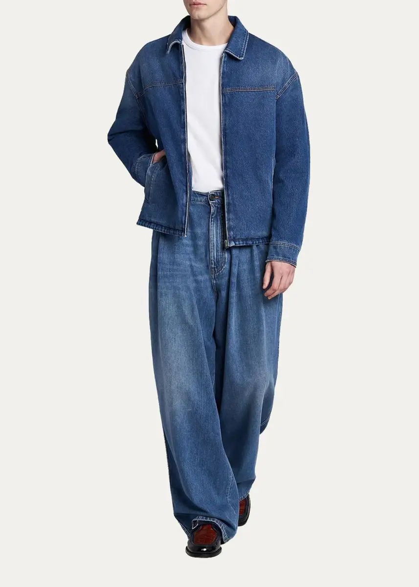 Marni Pleated-Front High-Rise Wide-Leg Jeans | Thumbnail 2 Marni Pleated-Front High-Rise Wide-Leg Jeans | Thumbnail 2
