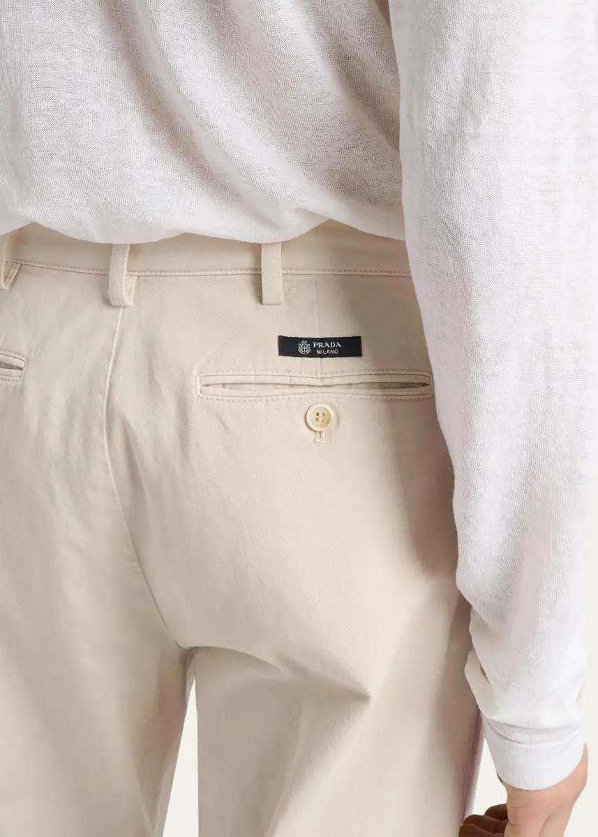 Prada Men's Gabardine Pleated Pants | Thumbnail 5 Prada Men's Gabardine Pleated Pants | Thumbnail 5