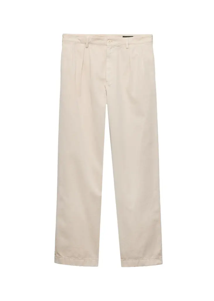 Prada Men's Gabardine Pleated Pants | Image 1 Prada Men's Gabardine Pleated Pants | Image 1