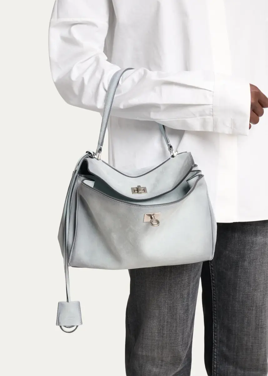 Balenciaga Rodeo Small Suede Top-Handle Bag | Thumbnail 2 Balenciaga Rodeo Small Suede Top-Handle Bag | Thumbnail 2