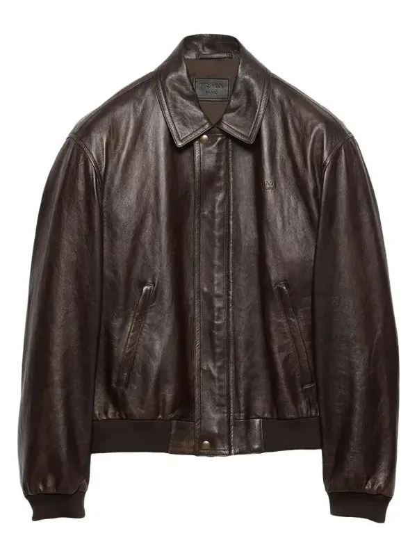 Men's Napa Leather Full-Zip Jacket Men's Napa Leather Full-Zip Jacket