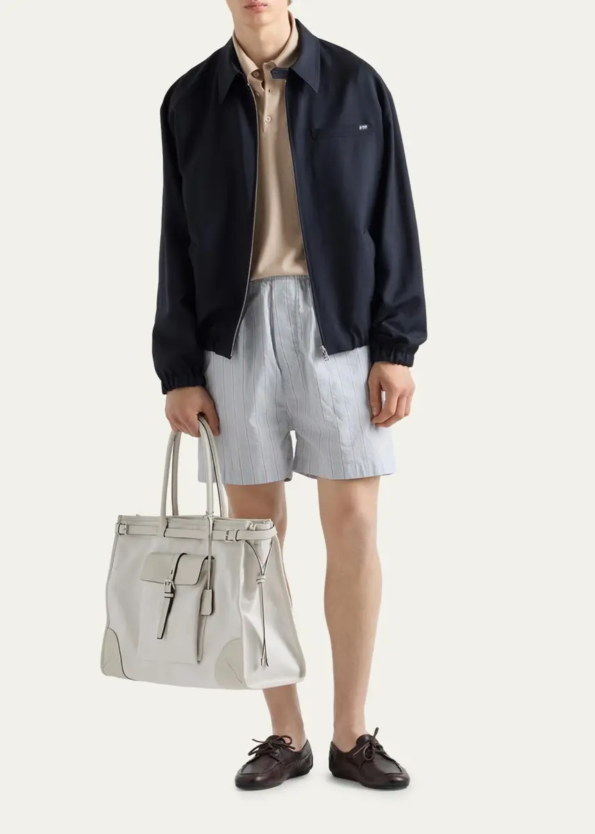 Prada Men's Wool and Mohair Blouson | Thumbnail 2 Prada Men's Wool and Mohair Blouson | Thumbnail 2