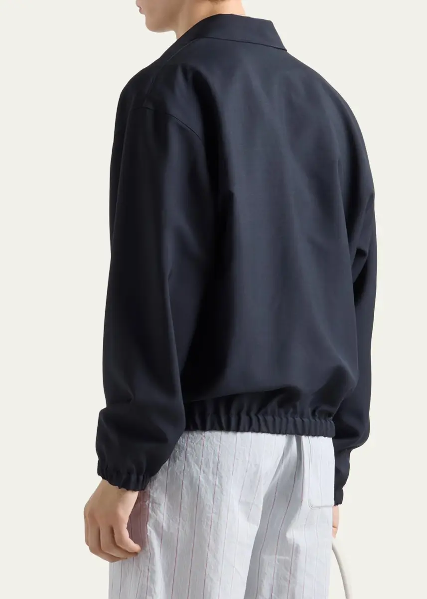 Prada Men's Wool and Mohair Blouson | Thumbnail 3 Prada Men's Wool and Mohair Blouson | Thumbnail 3