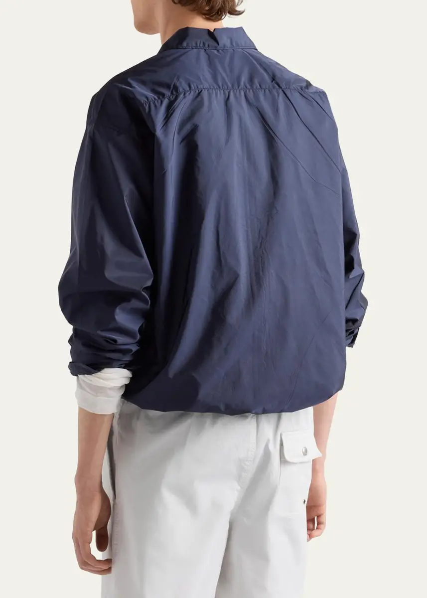Prada Men's Re-Nylon Blouson Jacket | Thumbnail 3 Prada Men's Re-Nylon Blouson Jacket | Thumbnail 3