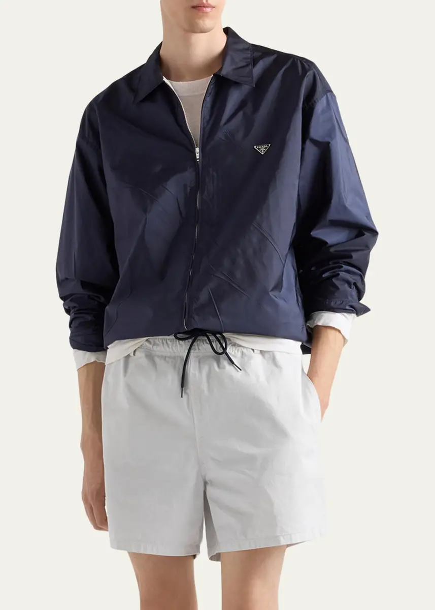 Prada Men's Re-Nylon Blouson Jacket | Thumbnail 4 Prada Men's Re-Nylon Blouson Jacket | Thumbnail 4