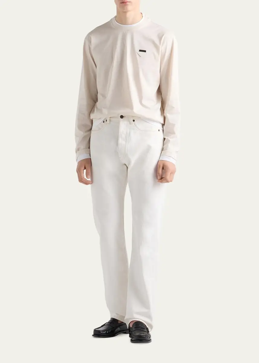 The Row Men's Denim Straight Leg Five-Pocket Pants | Thumbnail 2 The Row Men's Denim Straight Leg Five-Pocket Pants | Thumbnail 2