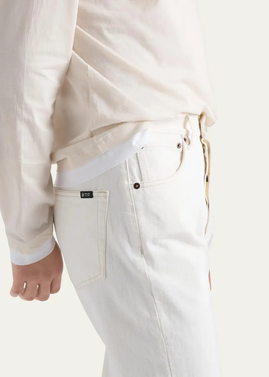The Row Men's Denim Straight Leg Five-Pocket Pants | Thumbnail 5 The Row Men's Denim Straight Leg Five-Pocket Pants | Thumbnail 5