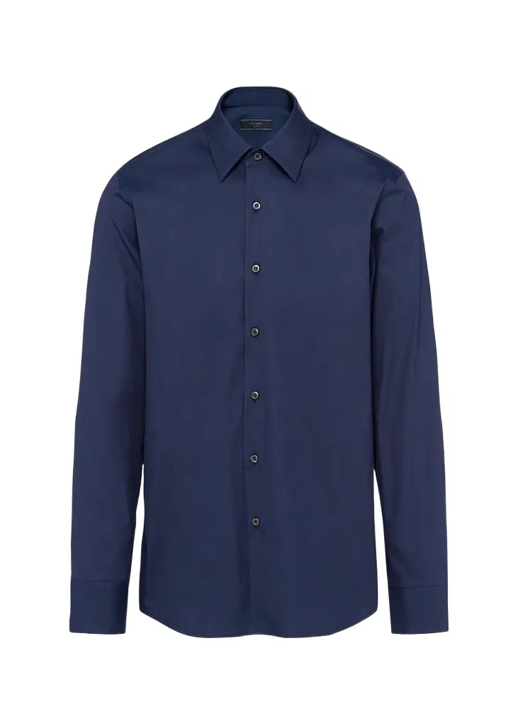 Prada Men's Poplin Stretch Sport Shirt