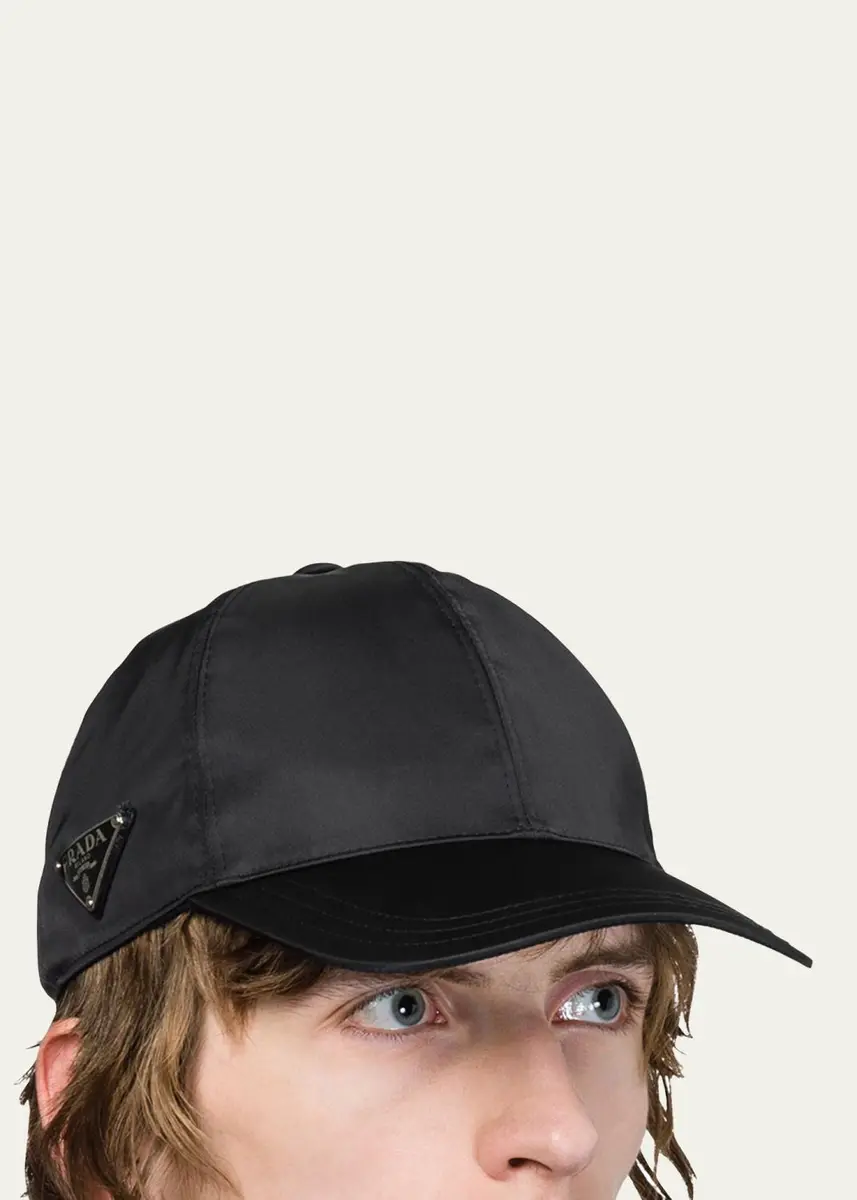 Prada Men's Nylon Baseball Hat | Thumbnail 4 Prada Men's Nylon Baseball Hat | Thumbnail 4