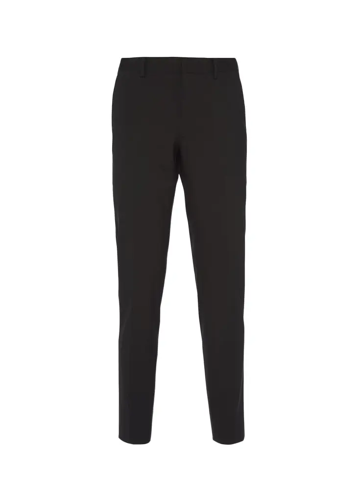 Prada Men's Wool-Stretch Tapered Leg Pants | Image 1 Prada Men's Wool-Stretch Tapered Leg Pants | Image 1