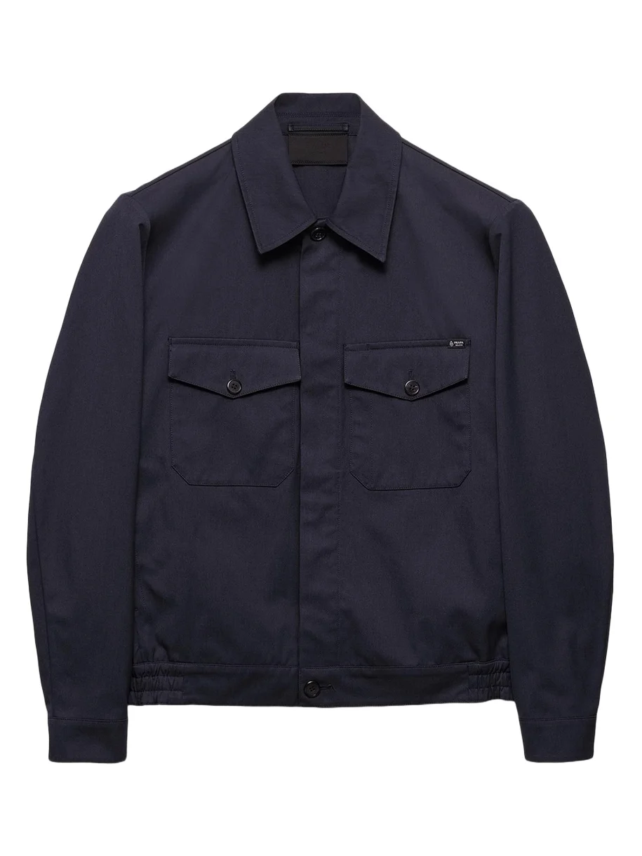 Prada Men's Technical Twill Shirt Jacket