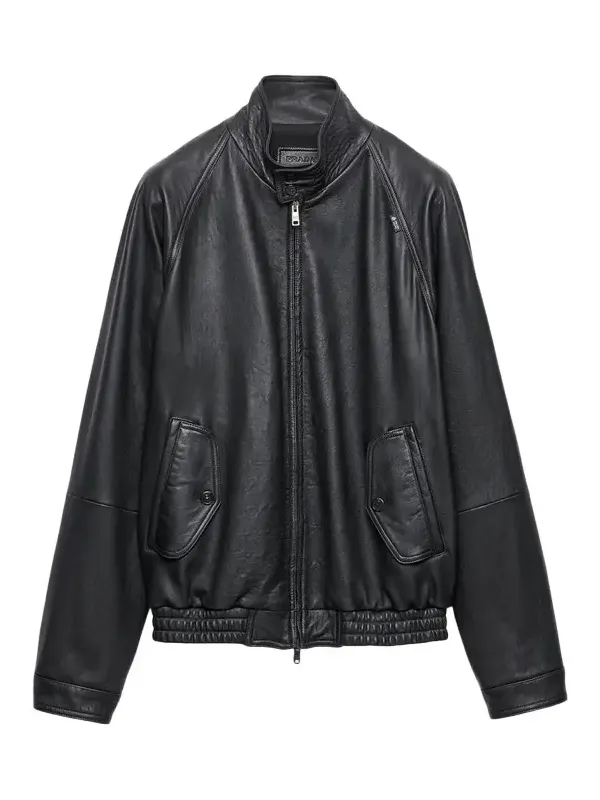 Men's Stand Collar Napa Leather Jacket Men's Stand Collar Napa Leather Jacket