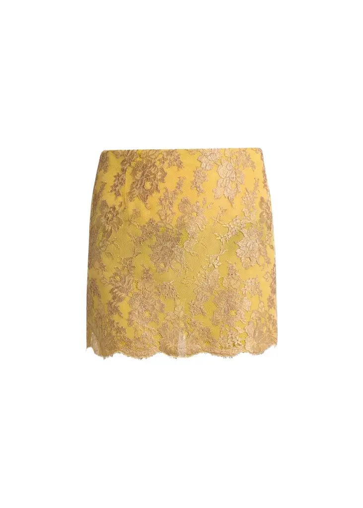 Saint Laurent Lace Mini Skirt | Image 1 Saint Laurent Lace Mini Skirt | Image 1