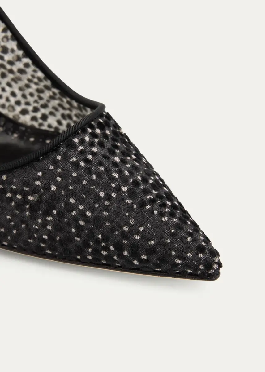 Manolo Blahnik 90mm BBLA Dot Mesh Pumps | Thumbnail 3