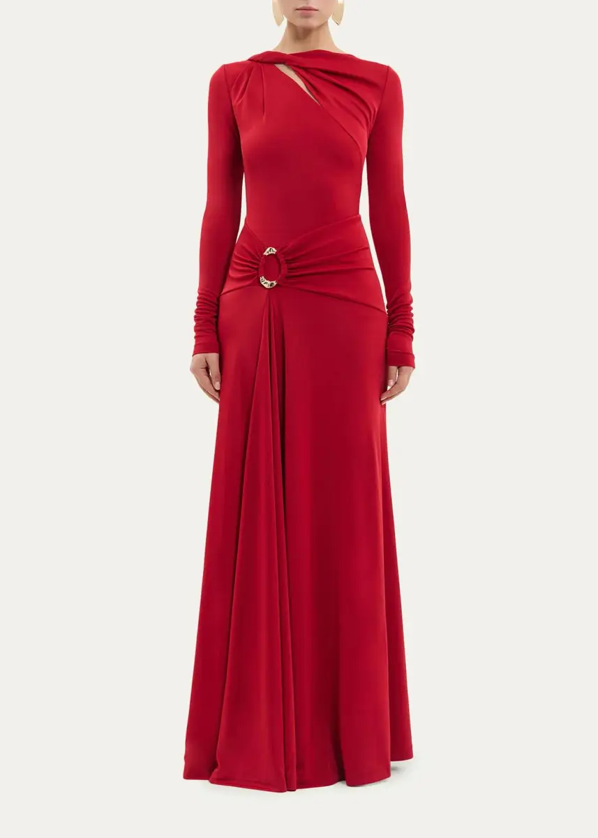 Rebecca Vallance Draped Jersey Maxi Dress | Thumbnail 2 Rebecca Vallance Draped Jersey Maxi Dress | Thumbnail 2