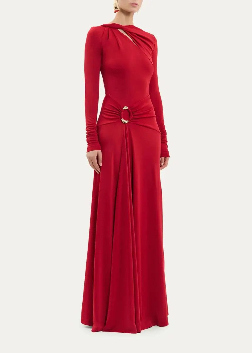 Rebecca Vallance Draped Jersey Maxi Dress | Thumbnail 4 Rebecca Vallance Draped Jersey Maxi Dress | Thumbnail 4