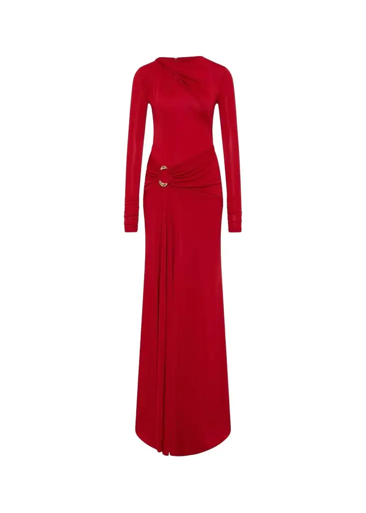 Rebecca Vallance Draped Jersey Maxi Dress