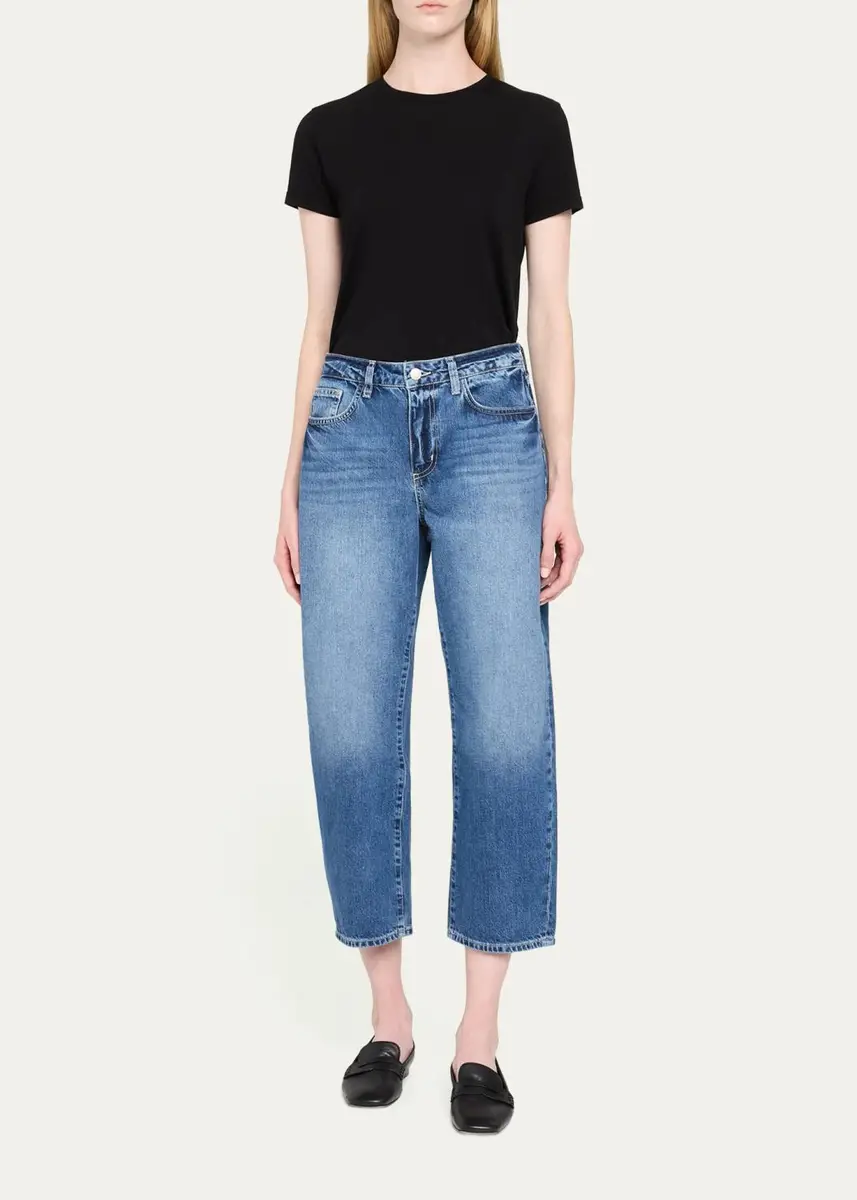 L'Agence Mallis Cropped Straight Jeans | Thumbnail 2
