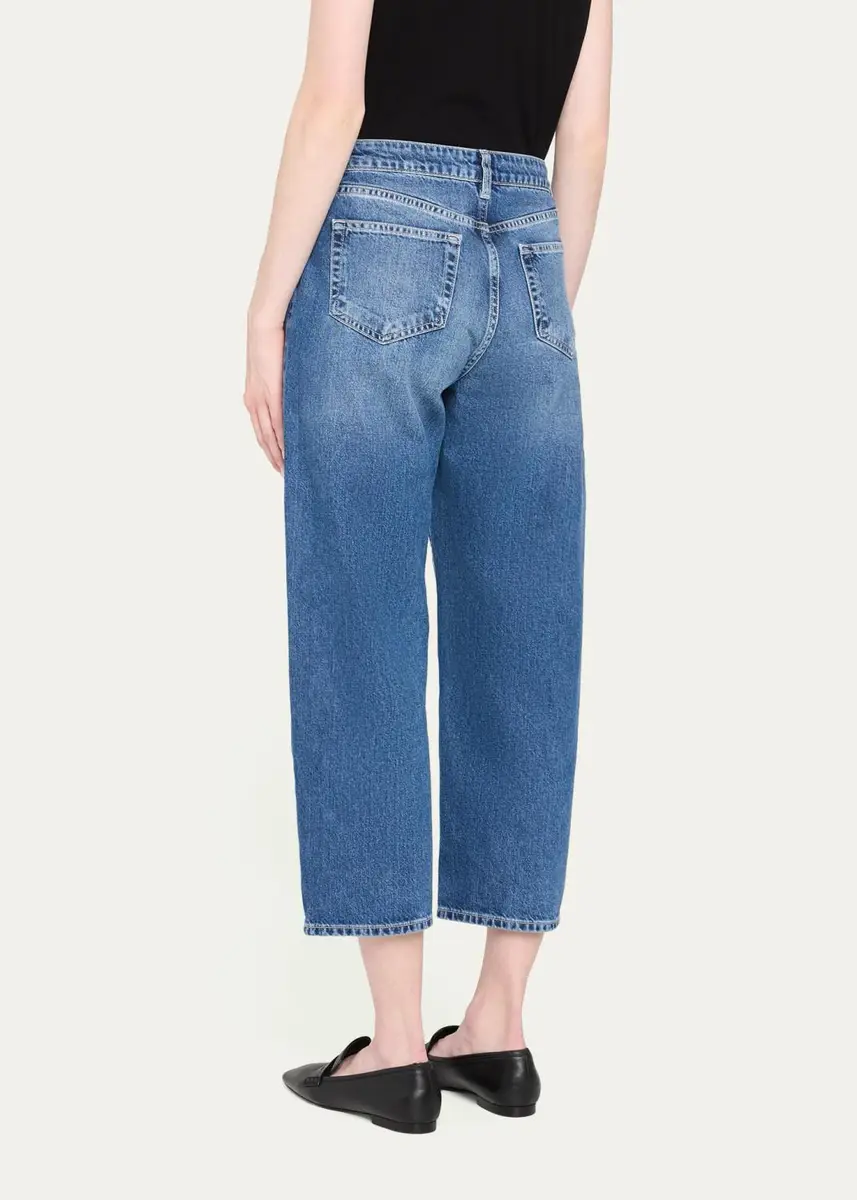 L'Agence Mallis Cropped Straight Jeans | Thumbnail 3
