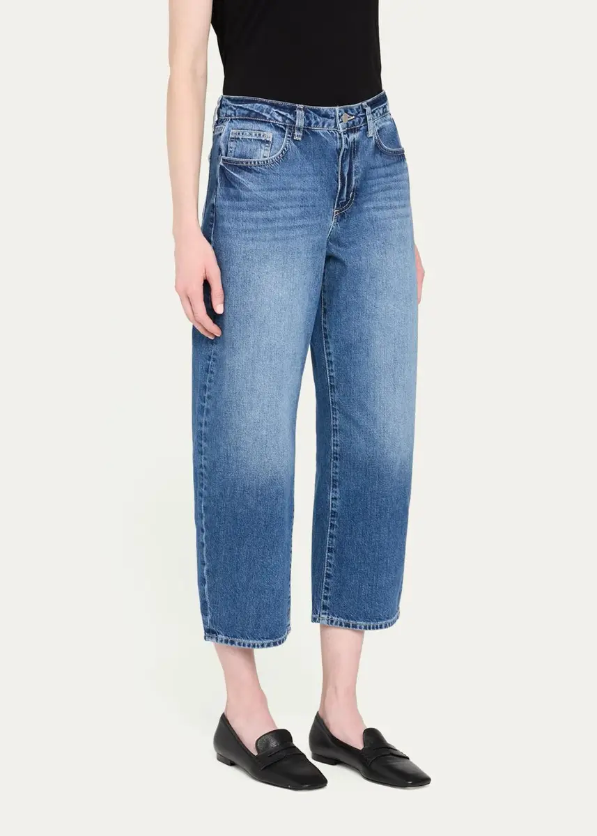 L'Agence Mallis Cropped Straight Jeans | Thumbnail 4