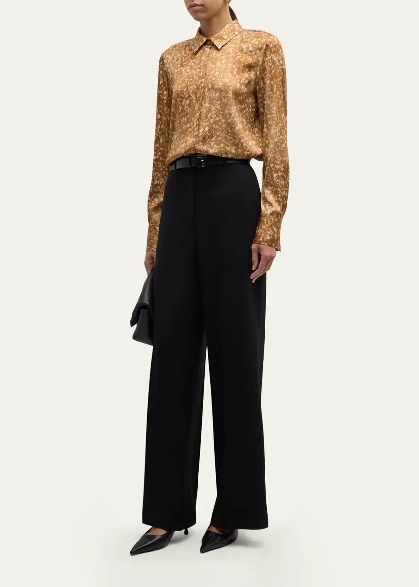 Lafayette 148 New York Thames Wide-Leg Crepe Pants | Thumbnail 2 Lafayette 148 New York Thames Wide-Leg Crepe Pants | Thumbnail 2