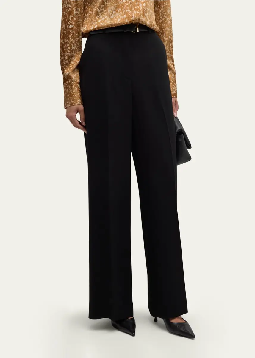Lafayette 148 New York Thames Wide-Leg Crepe Pants | Thumbnail 4 Lafayette 148 New York Thames Wide-Leg Crepe Pants | Thumbnail 4