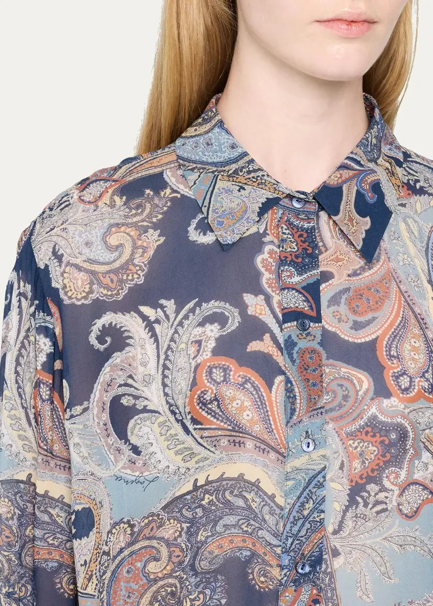 L'Agence Cosette Cropped Button-Front Shirt | Thumbnail 5 L'Agence Cosette Cropped Button-Front Shirt | Thumbnail 5