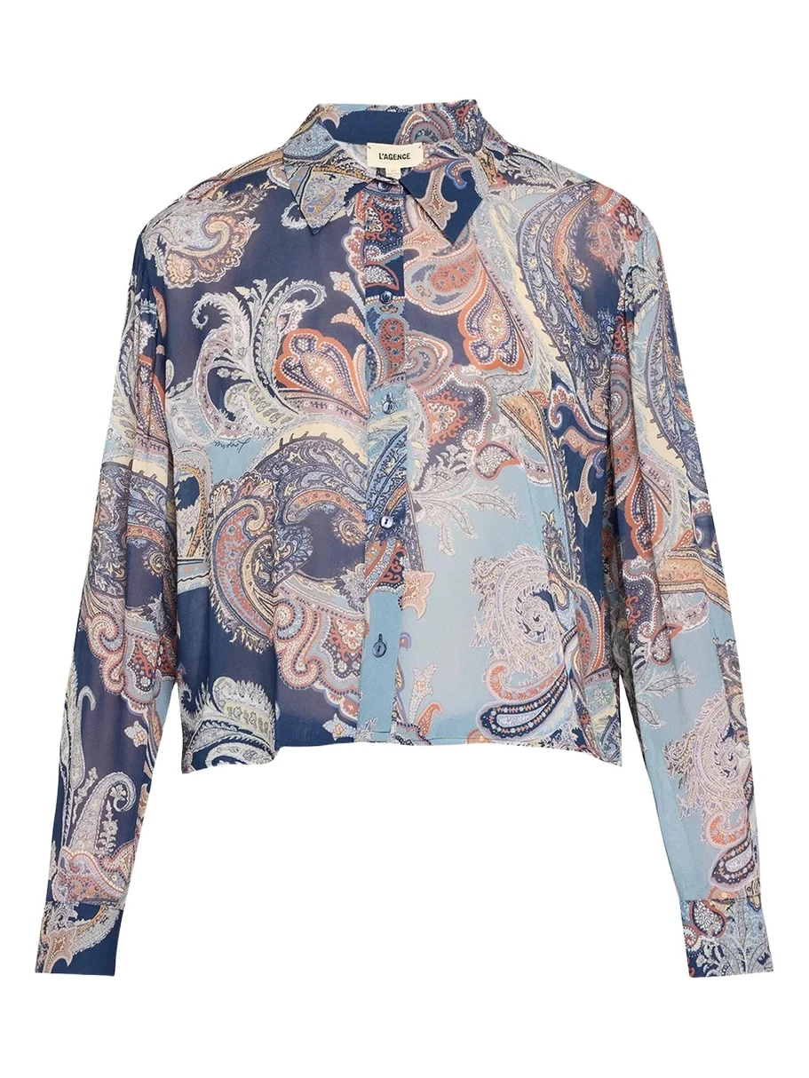 Cosette Cropped Button-Front Shirt