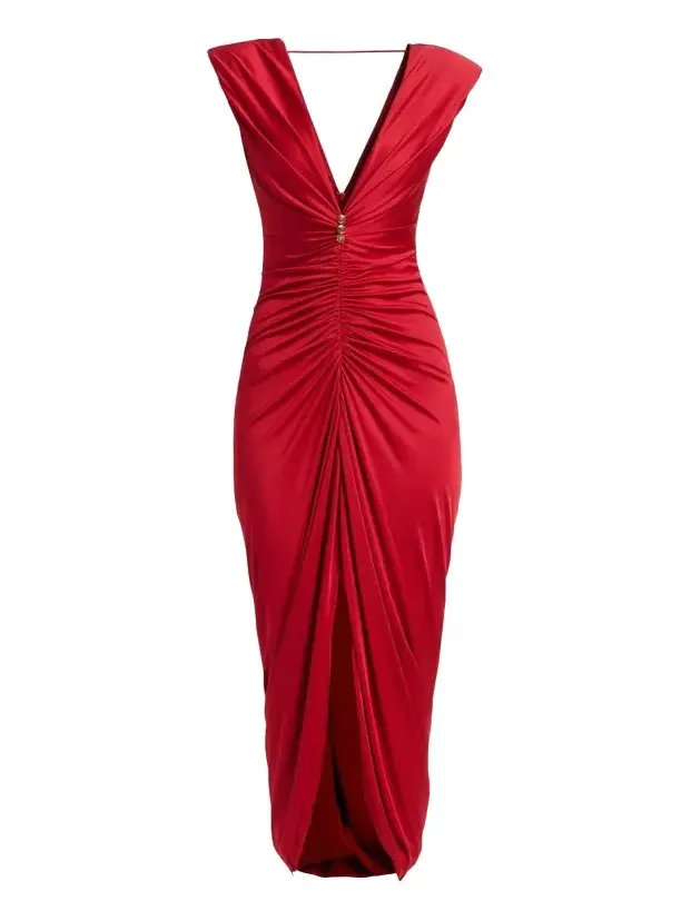 Ruched Tulip-Hem Gown Ruched Tulip-Hem Gown