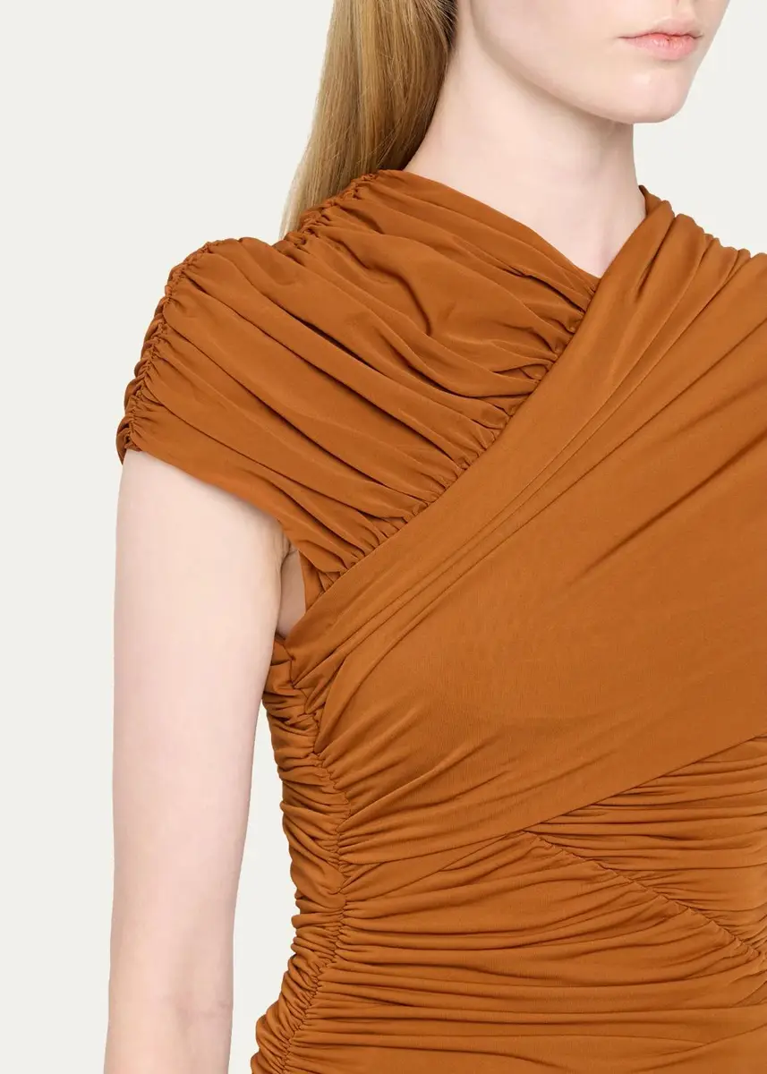 Ronny Kobo Montana Ruched Cap-Sleeve Top | Thumbnail 5 Ronny Kobo Montana Ruched Cap-Sleeve Top | Thumbnail 5