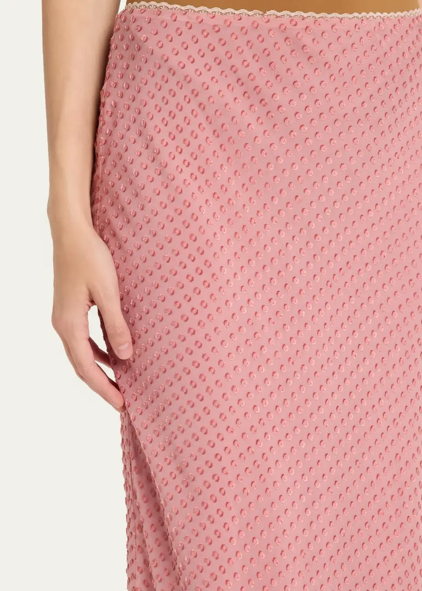 LoveShackFancy Mariem Fil Coupé Lace-Trim Maxi Skirt | Thumbnail 5 LoveShackFancy Mariem Fil Coupé Lace-Trim Maxi Skirt | Thumbnail 5