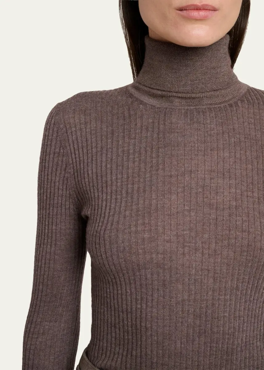 Gabriela Hearst Peppe Turtleneck Cashmere Rib Top | Thumbnail 5 Gabriela Hearst Peppe Turtleneck Cashmere Rib Top | Thumbnail 5