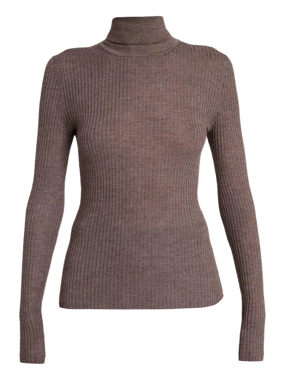 Gabriela Hearst Peppe Turtleneck Cashmere Rib Top