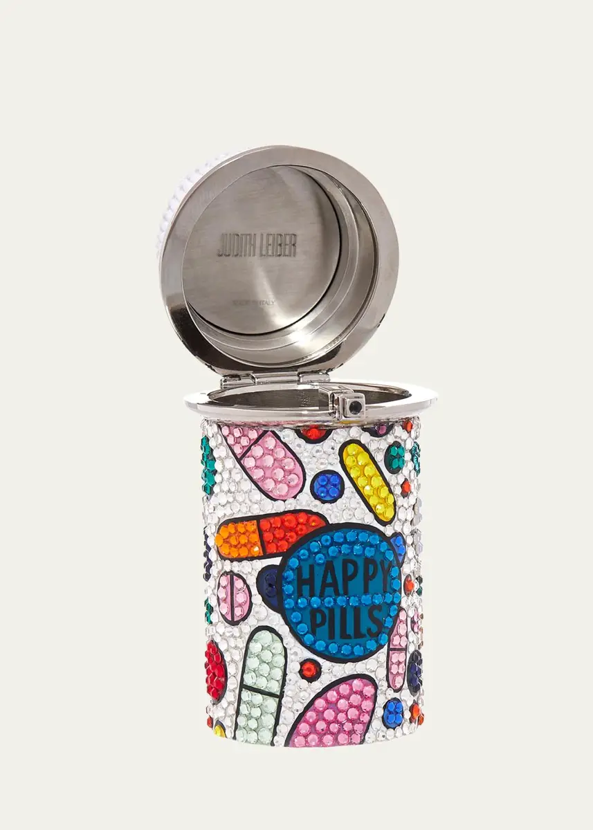 Judith Leiber Couture Prescription Bottle 'Happy Pills' Crystal Pillbox | Thumbnail 2 Judith Leiber Couture Prescription Bottle 'Happy Pills' Crystal Pillbox | Thumbnail 2