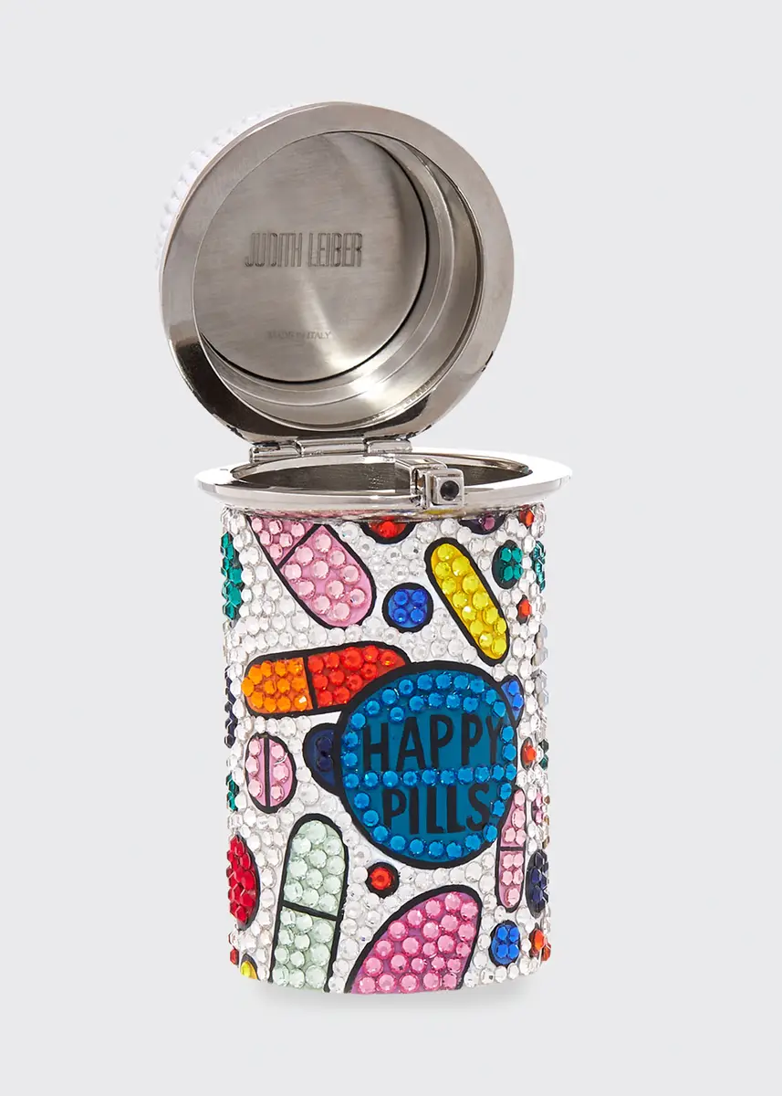 Judith Leiber Couture Prescription Bottle 'Happy Pills' Crystal Pillbox | Thumbnail 3 Judith Leiber Couture Prescription Bottle 'Happy Pills' Crystal Pillbox | Thumbnail 3