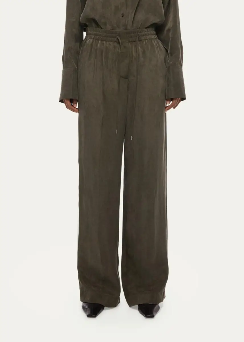 Helmut Lang Elasticized Waistband Straight-Leg Pants | Thumbnail 4
