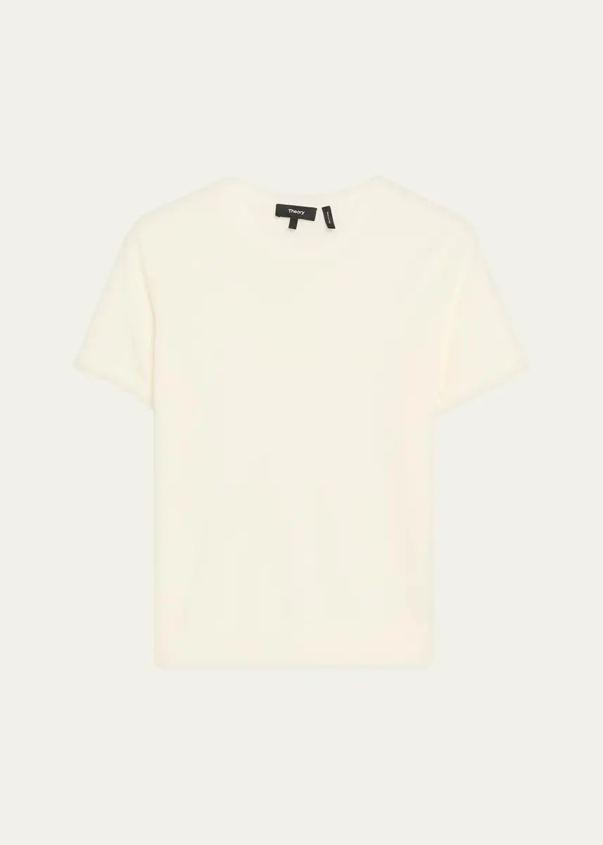 Theory Regal Merino Wool Short-Sleeve Crew T-Shirt | Thumbnail 10