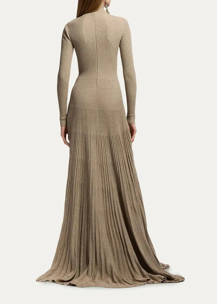 Ralph Lauren Collection Turtleneck Sweater Evening Dress | Thumbnail 3