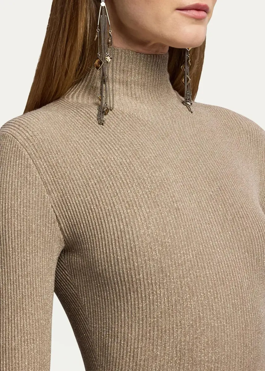 Ralph Lauren Collection Turtleneck Sweater Evening Dress | Thumbnail 5